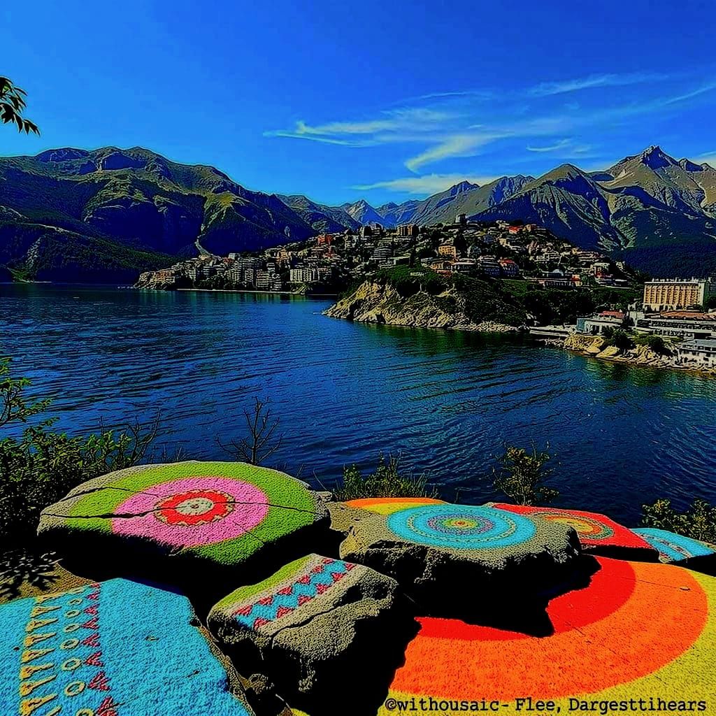 Abstract Geometric Curves and Shapes in Digital Art