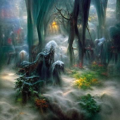 Raistlin Majere in Undead Forest, Ethereal Fantasy