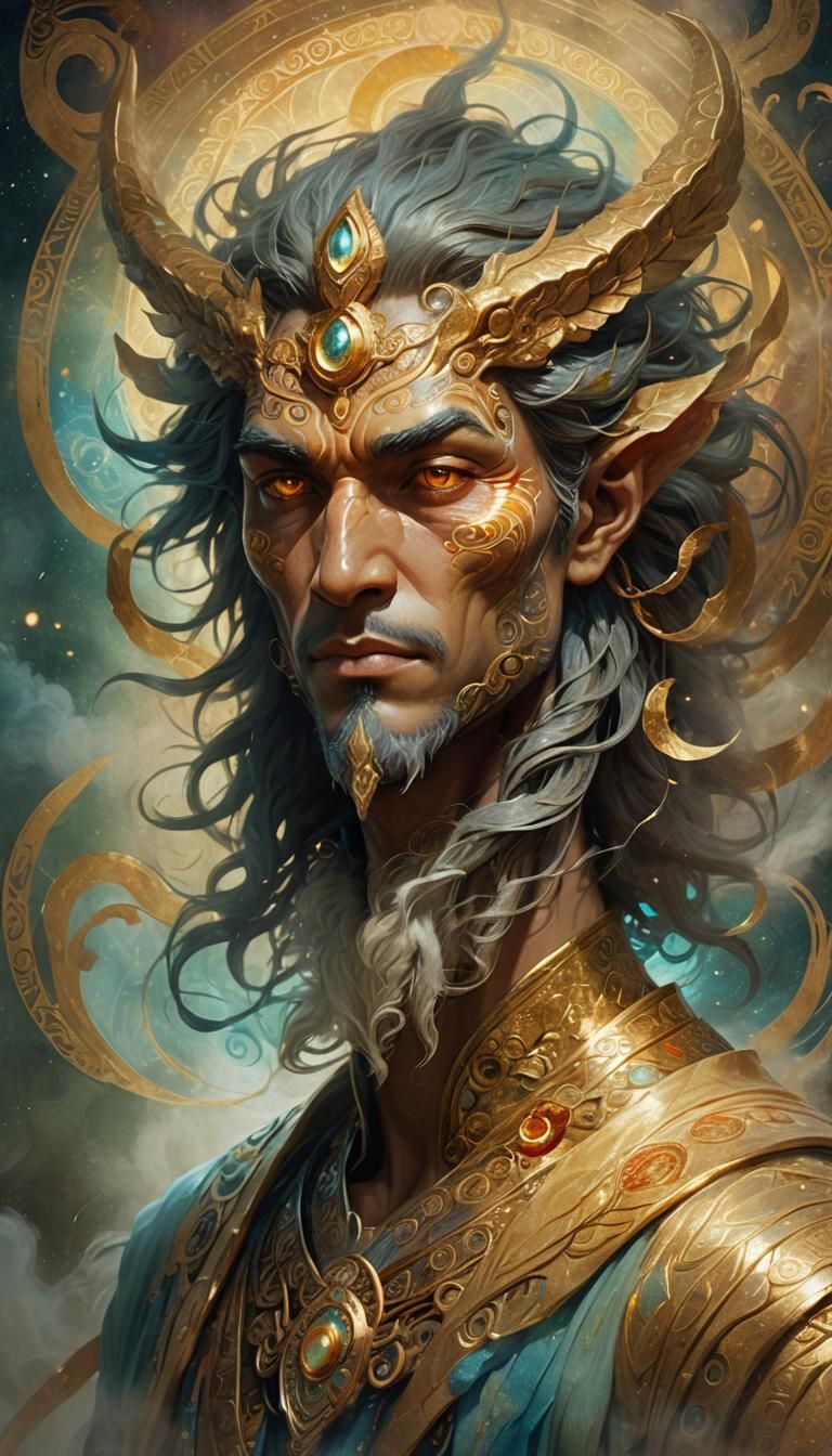 Orobas: Daemon of Wisdom in Hyperrealistic Art