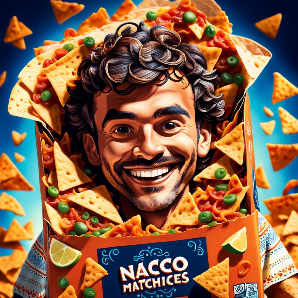 Smiling Nacho on Package: Fantasy Concept Art