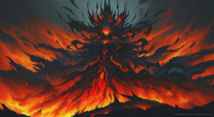 Goddess of Hell in Dark Fantasy Concept Art