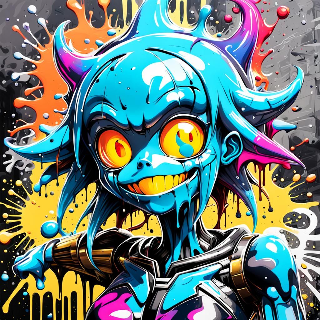 Giedi Prime Graffiti Art in Splash Style