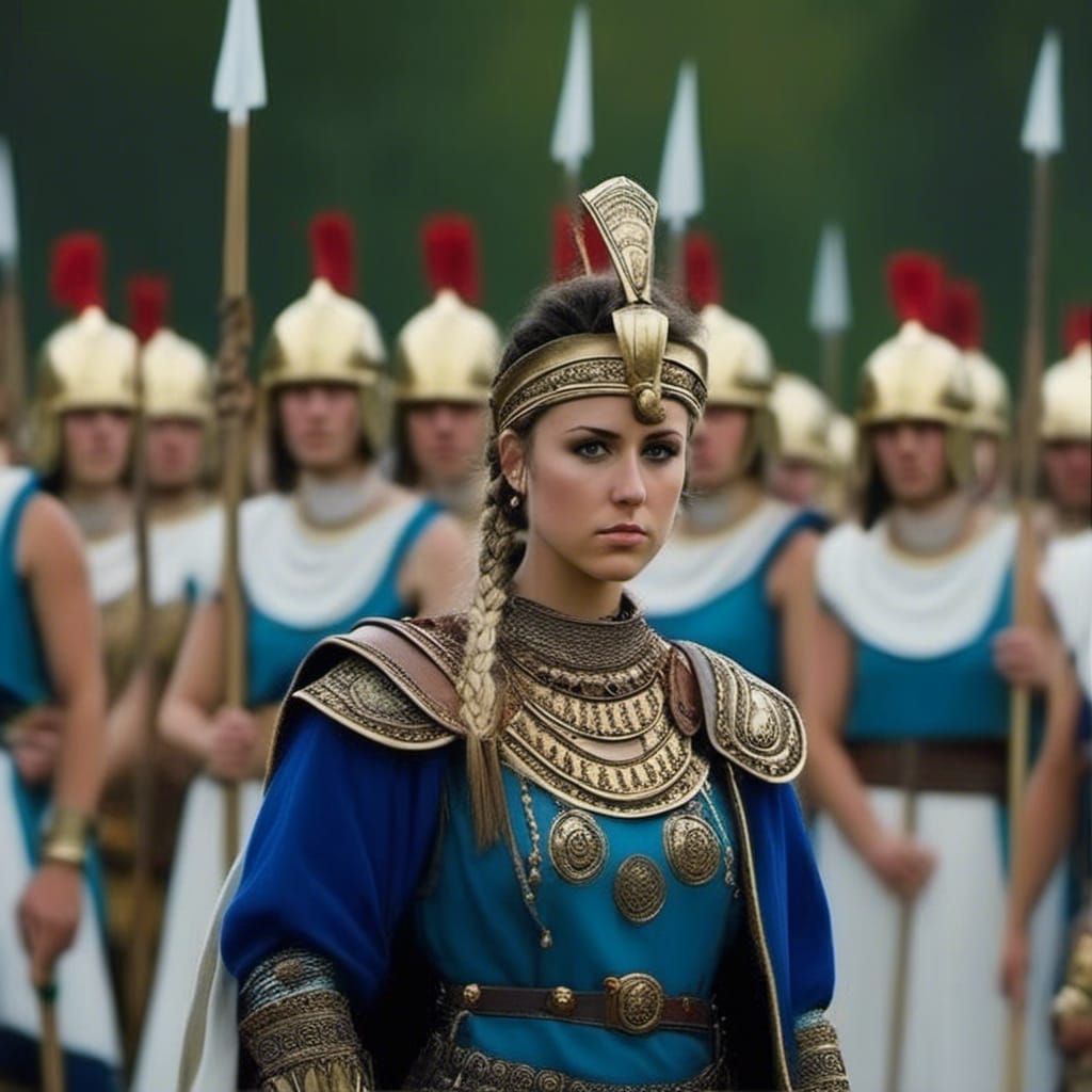 Scythian Queen Warrior in Armor, 666 BC