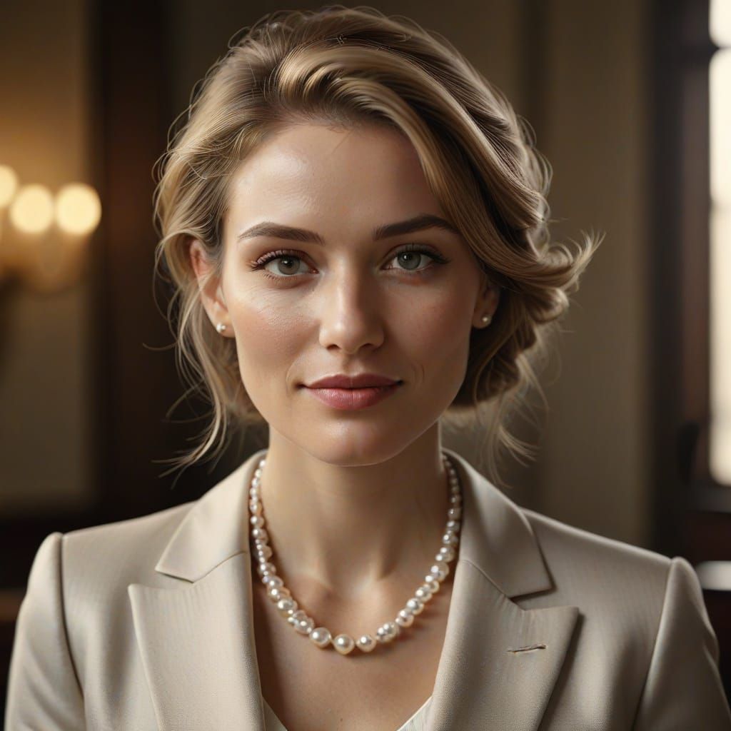 Elegant Woman in Luxurious Portrait
