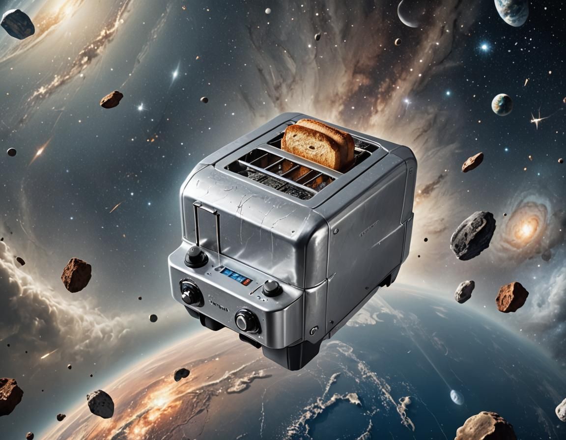 Toaster Orbits Earth: Hyper-Realistic Space Oddity