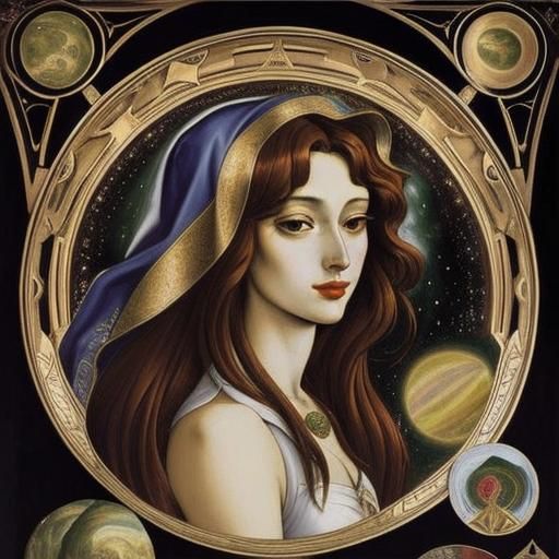 Renaissance Celestial Cosmos in Extreme Realism