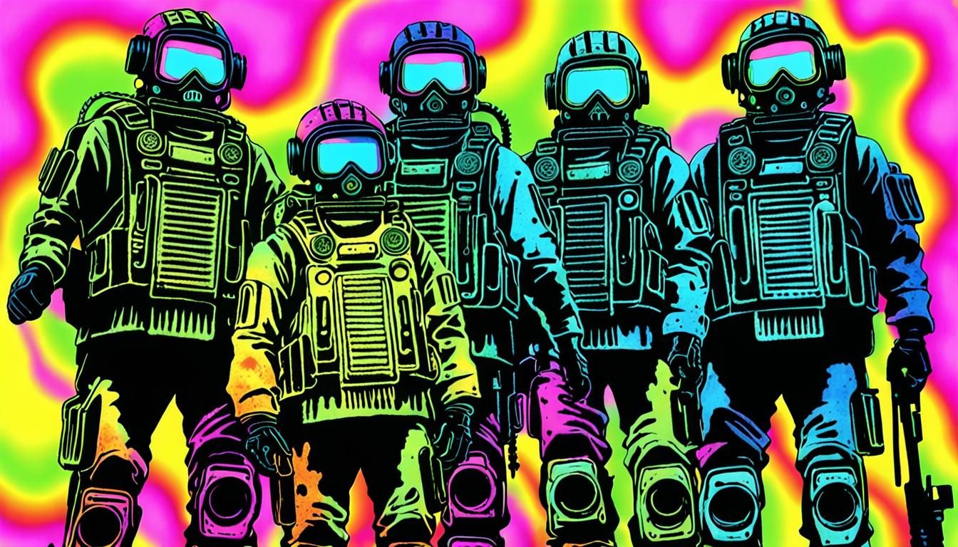 Biomechanical Hippy-Kittens in Tokyo, Junji Ito Style