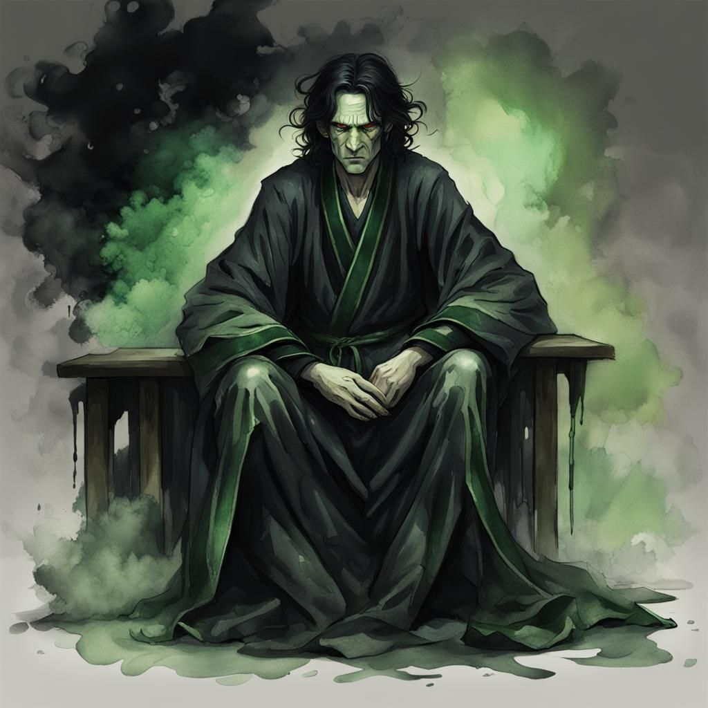 Severus Snape Wallowing in Anger