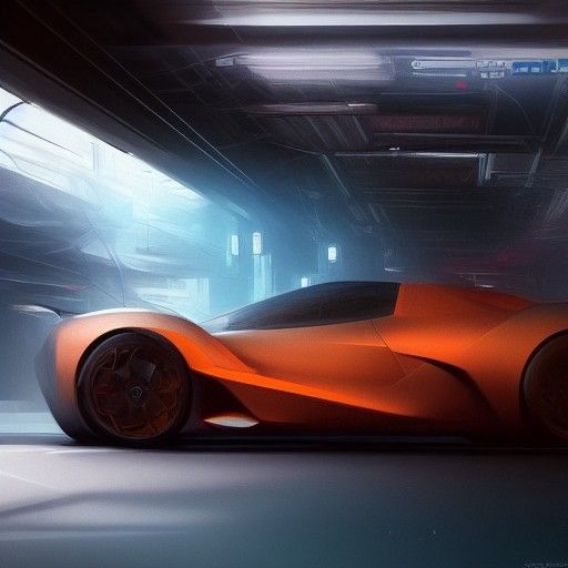 Futuristic Car Concept Art in 8K Resolution