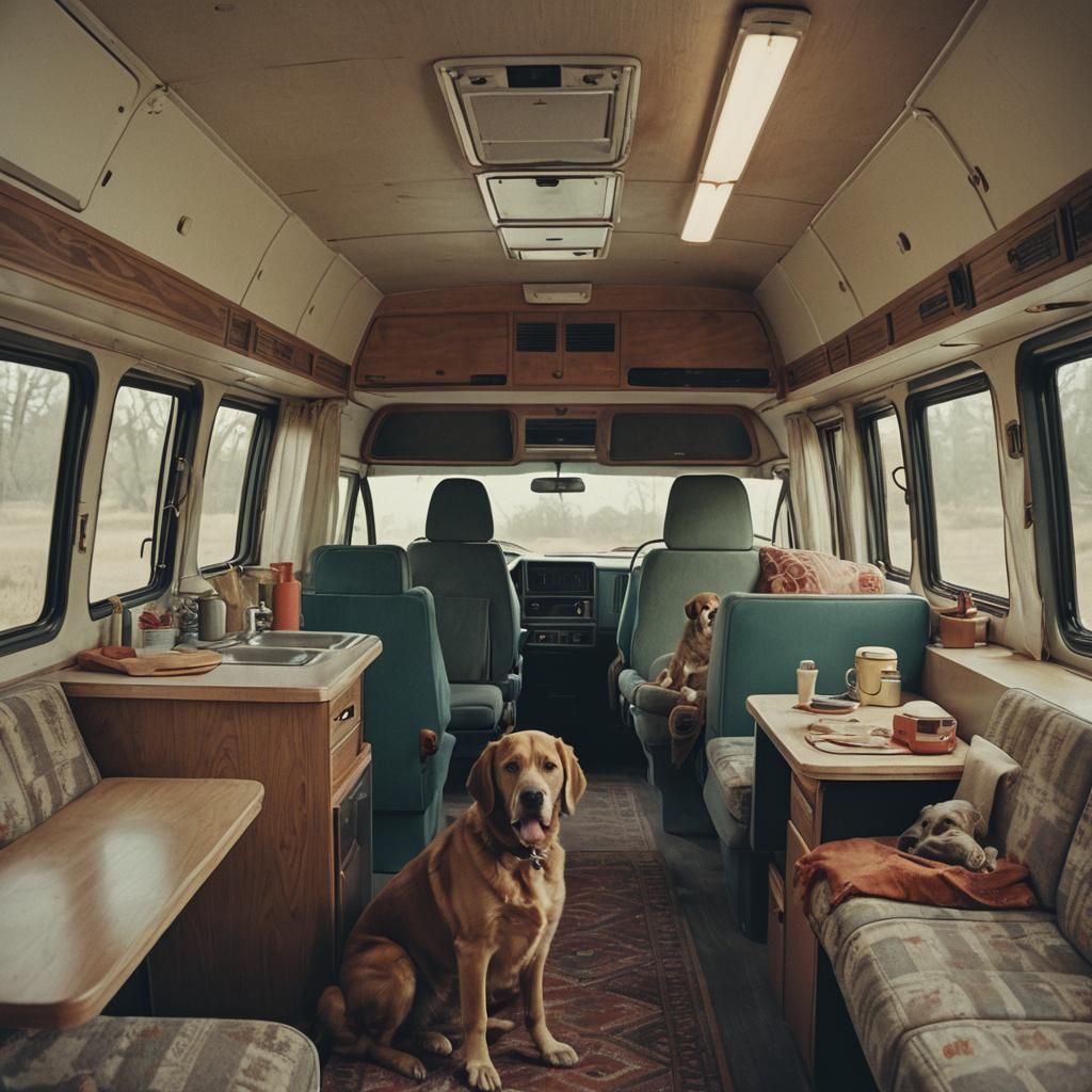Renovated 1978 Dodge RV Interior in Cinematic Lighting
