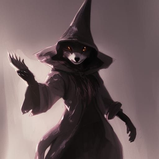 Sinister Anthro Fox Black Mage