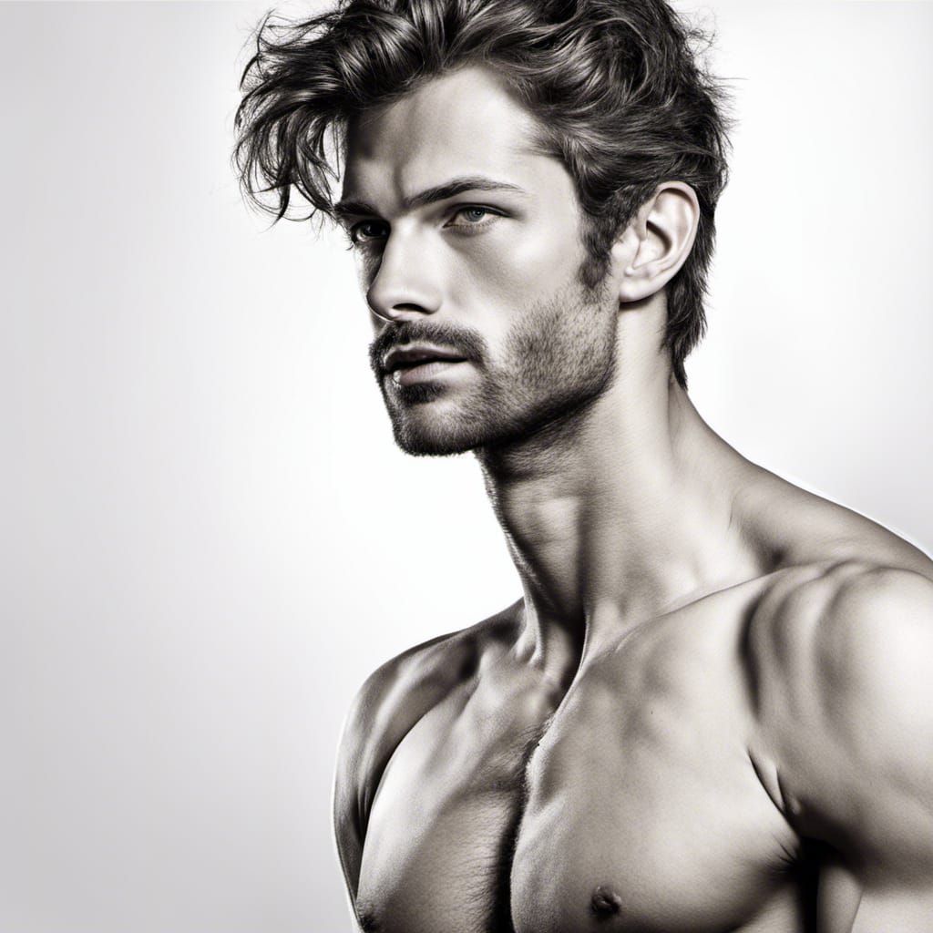 Portrait of beautiful man