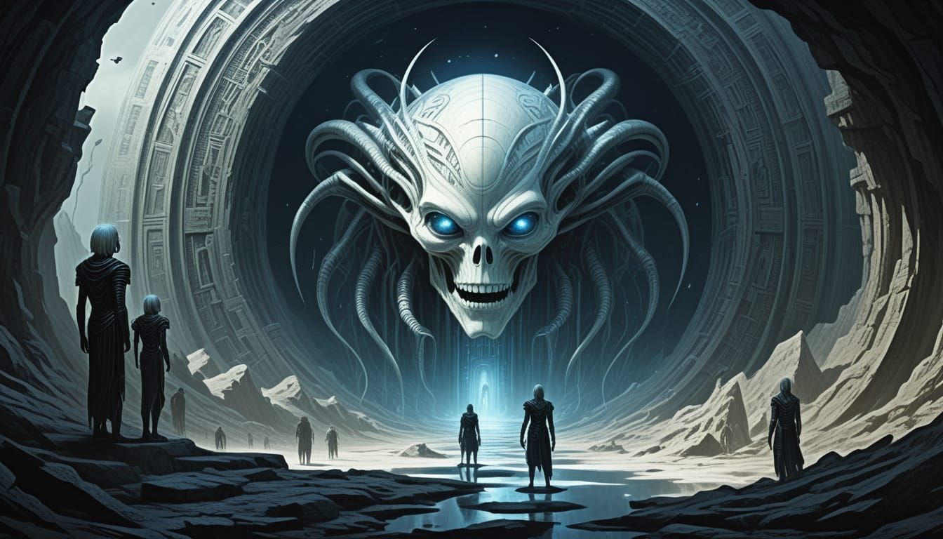 Hollow Earth Beings With Ethereal Glow