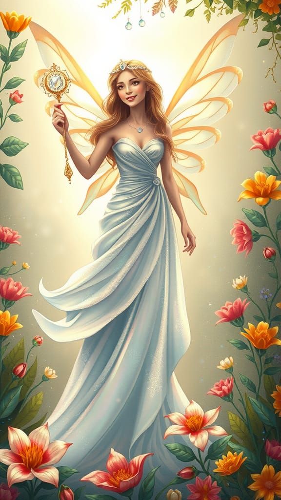 Fairy Godmother in Dreamy Ethereal Style