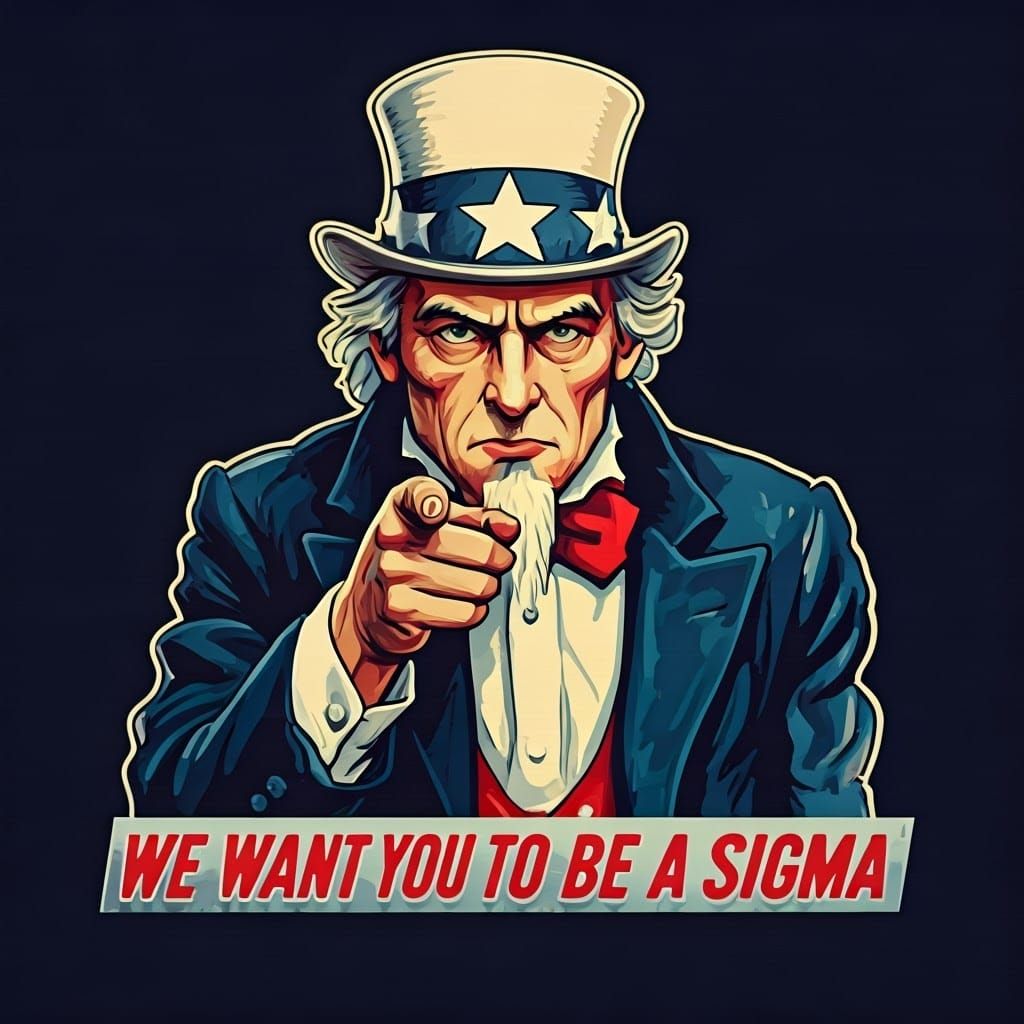 Stylized Uncle Sam with Modern Twist