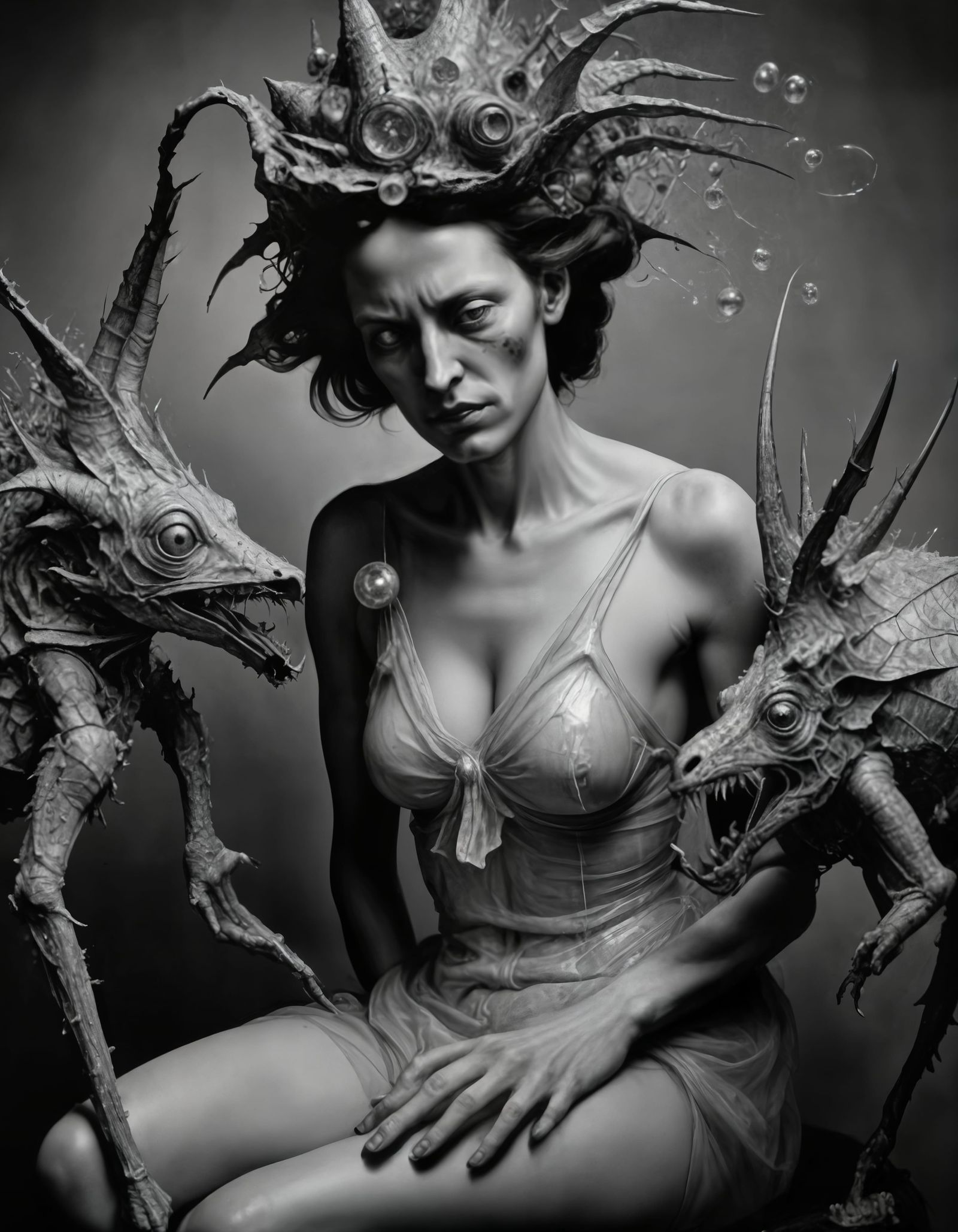 When they 'hook horns' they're in a mind-to-mind mode that gives her a bad headache...