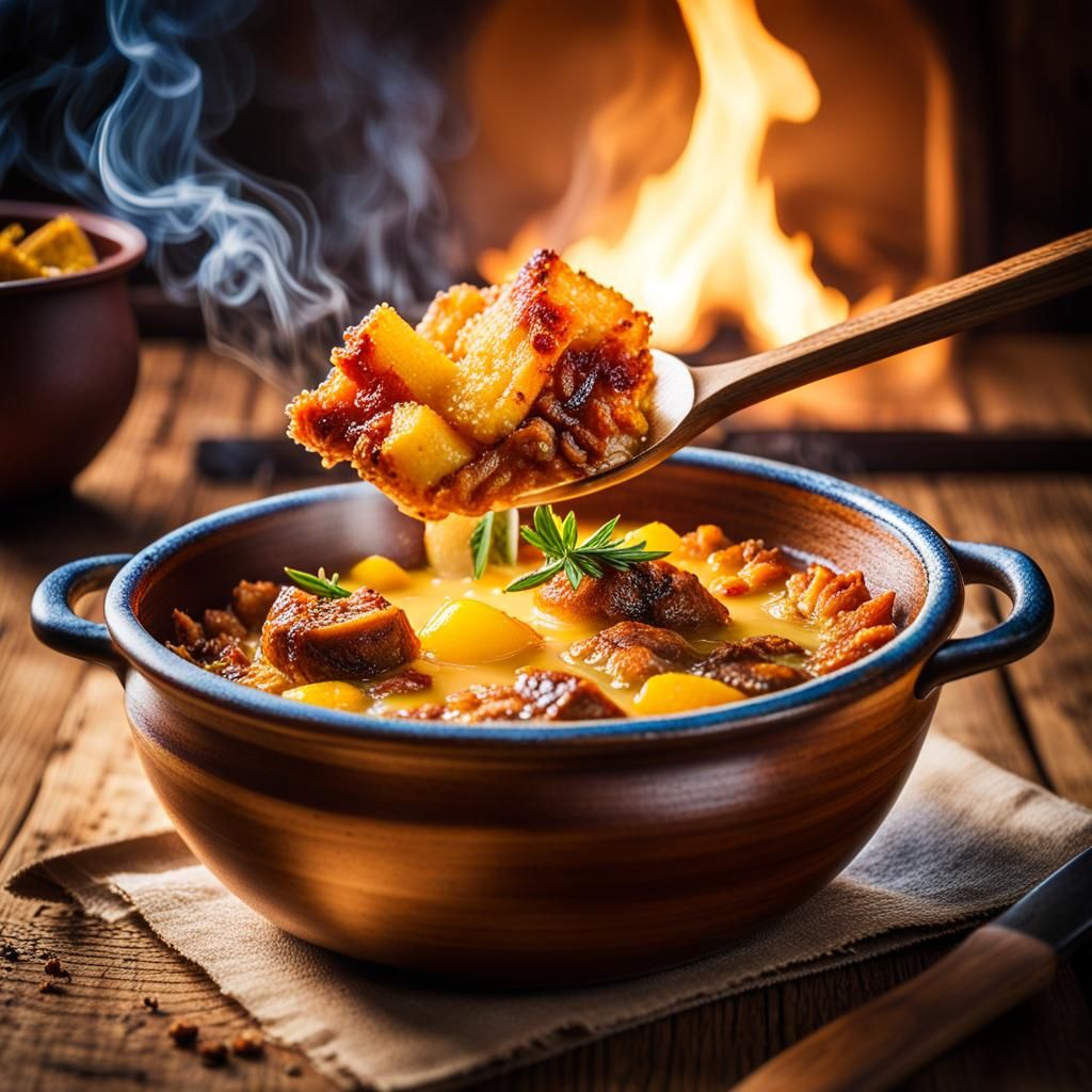 Cinematic Close-Up of Catalan Arros al Forn