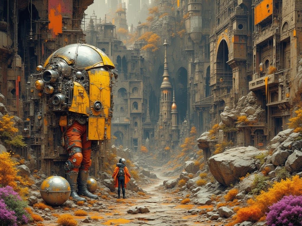 Astronaut Archaeologist Excavates Ancient Alien City