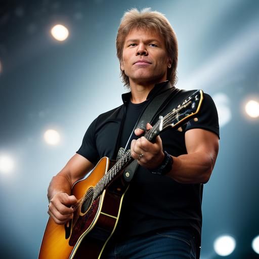 Jon Bon Jovi Portrait in Natural Lighting