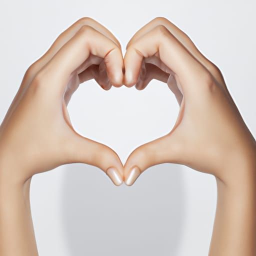 Anatomically Correct Hands Forming a Heart