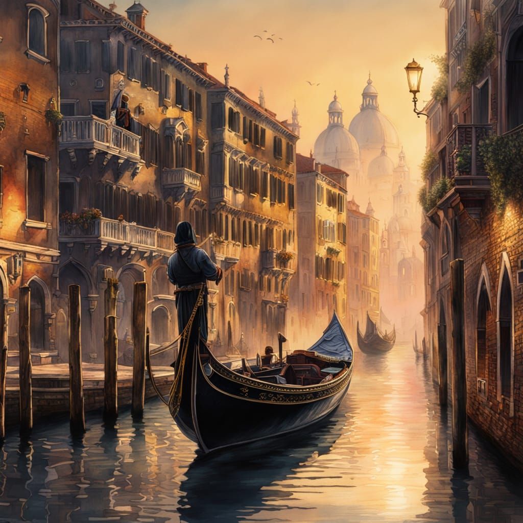 Ethereal Venice Watercolour Masterpiece