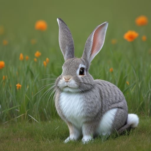 Whimsical Woodland Rabbit