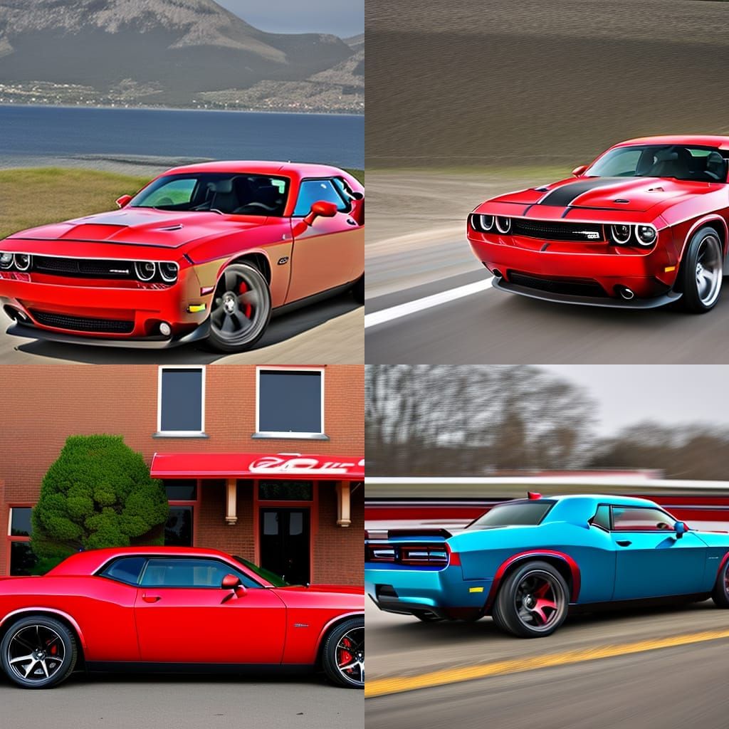 Red 2009 Dodge Challenger Hellcat Showcase