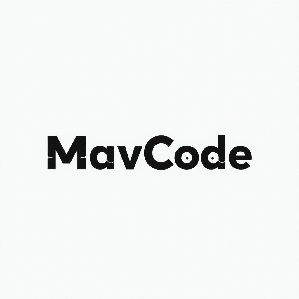 Sleek Modern Logo Design for MavCode in Minimalist Style