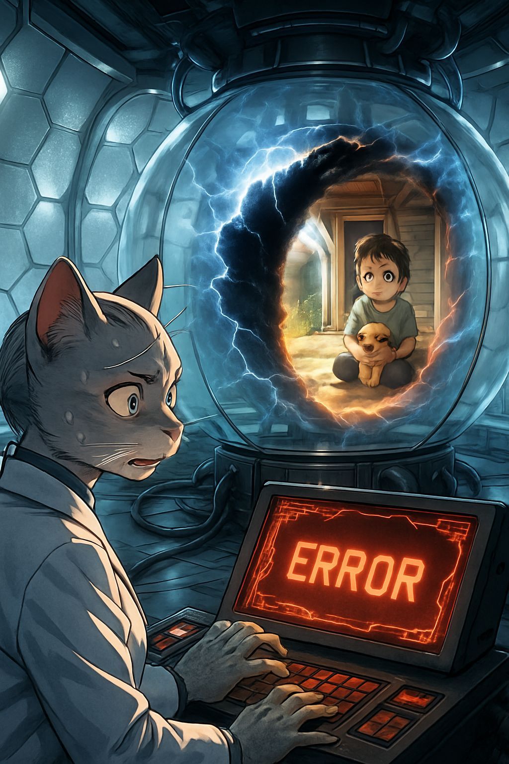 Anime Realism: Cat Scientist's Lab Rift