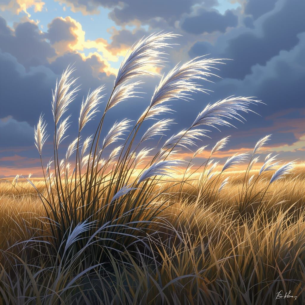 Windwhisper Grass in Dark Fantasy Style