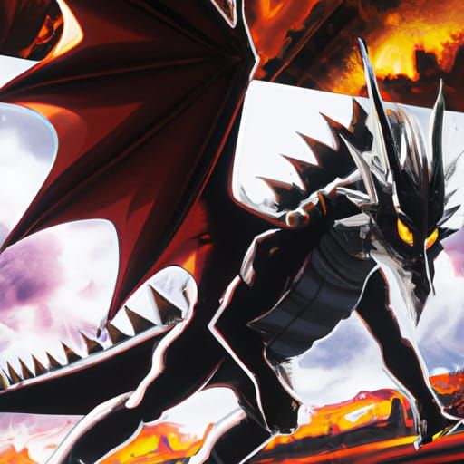 Axel Dragon in Studio Ghibli Anime Style
