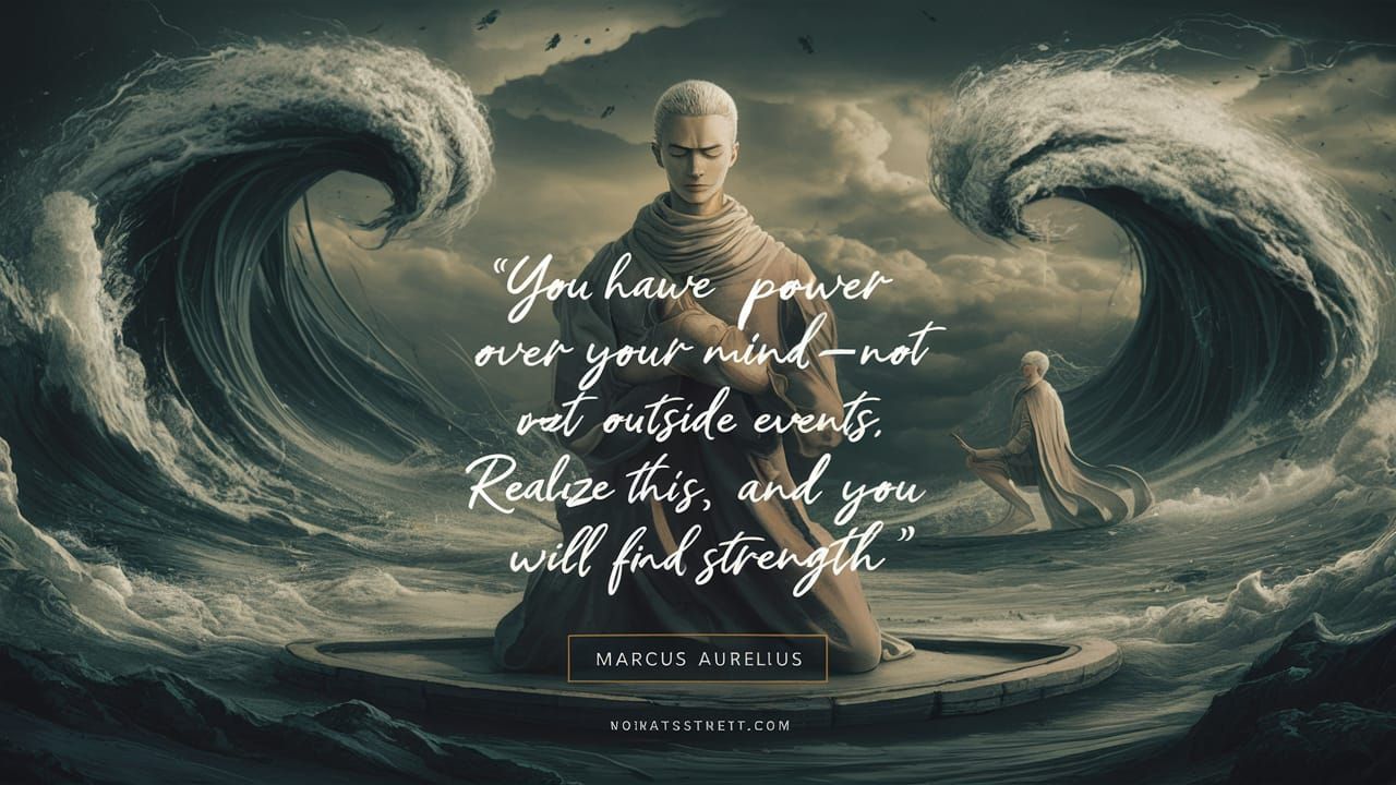 Quote: "You have power over your mind—not outside events. Re...