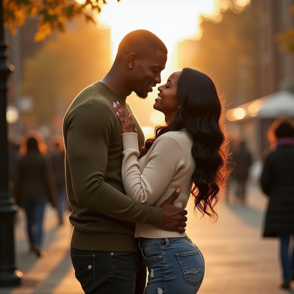 Surreal Autumn Moment of True Love