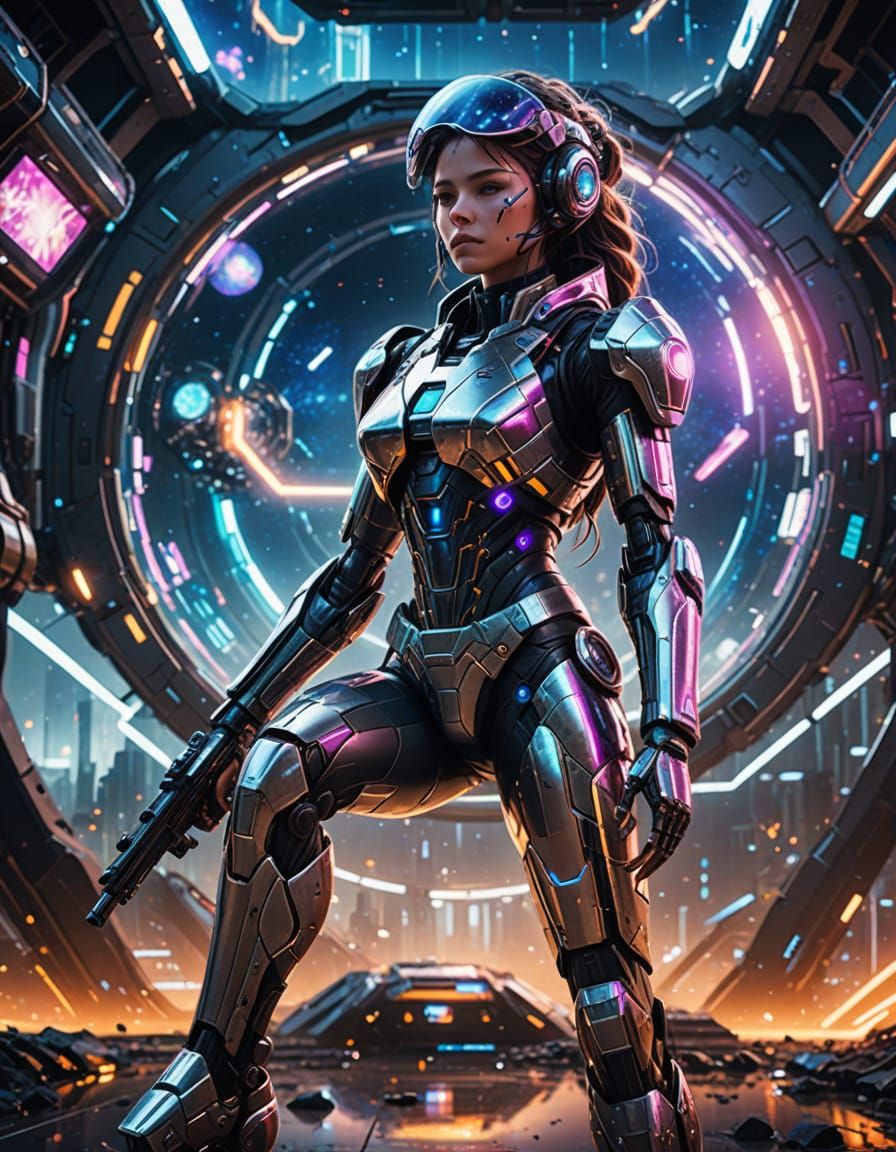 Epic Sci-Fi Concept Art: Cyborgs Uncover Cosmic Secrets on T...