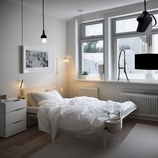 Top view room of IKEA