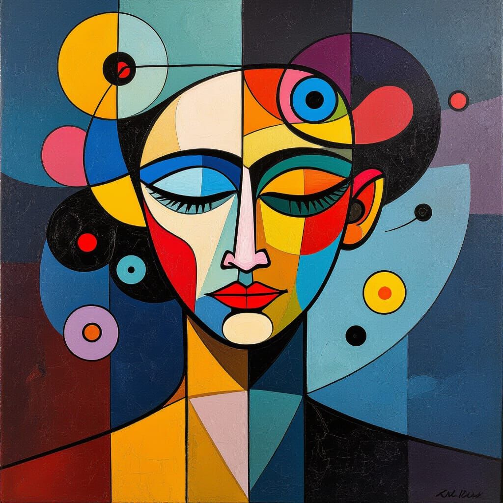 Surreal Abstract Metaphysical Painting in the Style of Miró ...