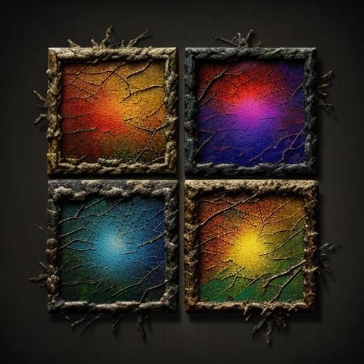 Seasons in Chiaroscuro with Oriental Colors