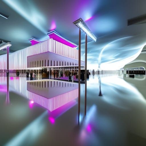 Stunning 3D Modern Museum Installation