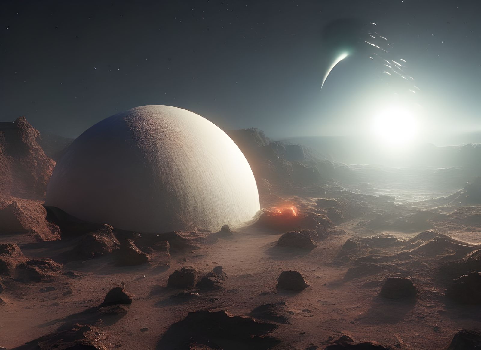 Nuclear Explosion on Distant Planet in 8K