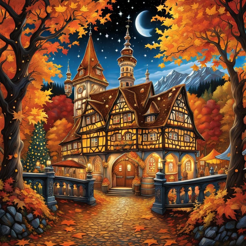 High Gothic German Beer Festival in Autumn