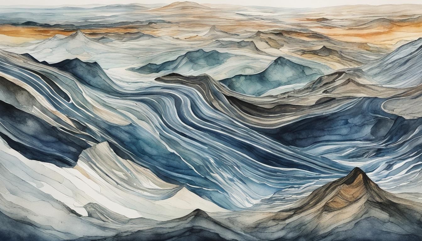 Watercolor Strata Inspired by Nature