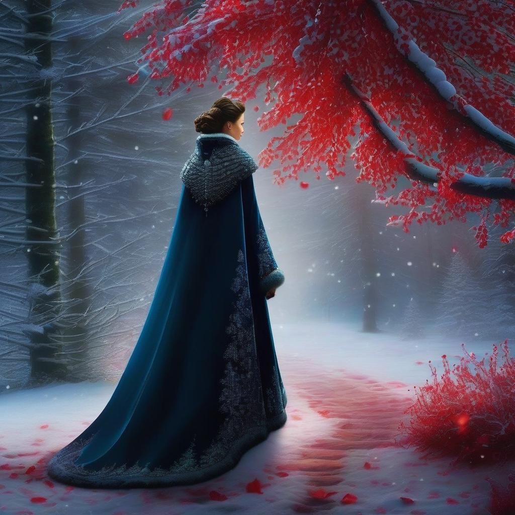 Intricate Ink Painting on Silk with Fractals