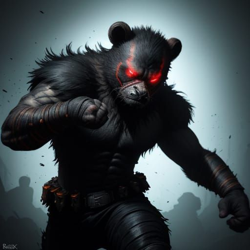 Gritty Honey Badger-Like Warrior Unleashes Devastating Kick