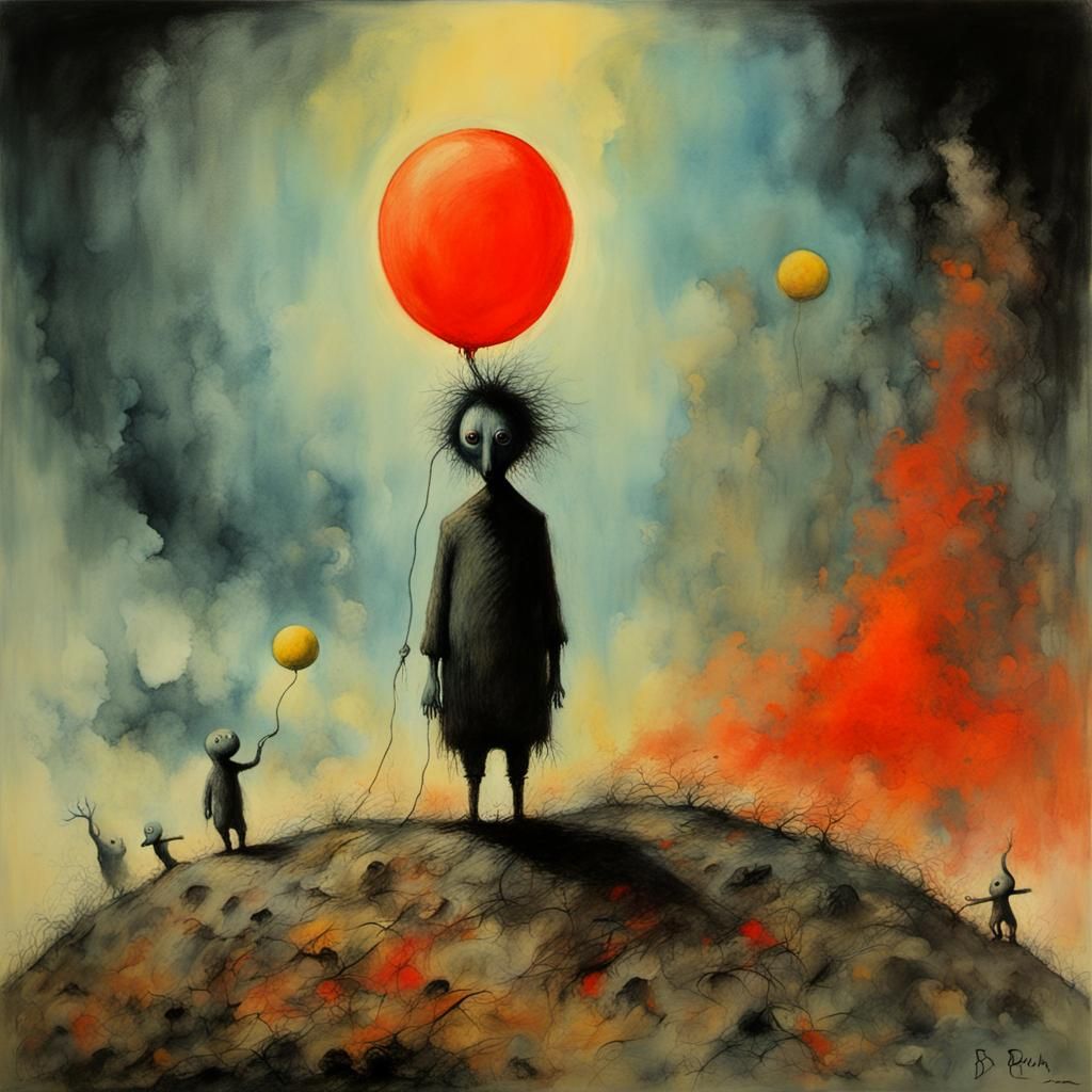 Sinister Peter Piper in Gouache Watercolor Style