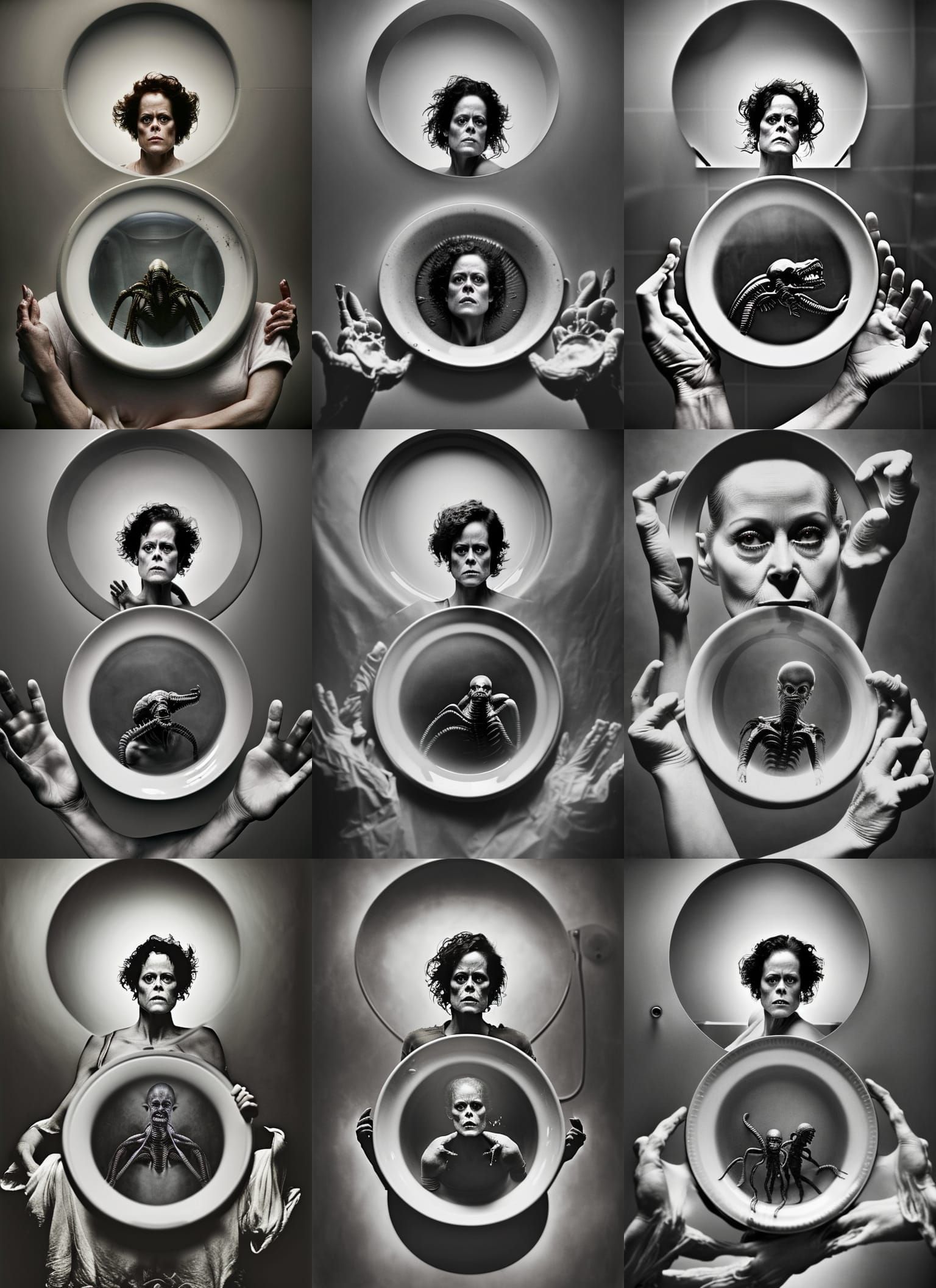 Ripley's Alien Feast: A Dark Fantasy Portrait