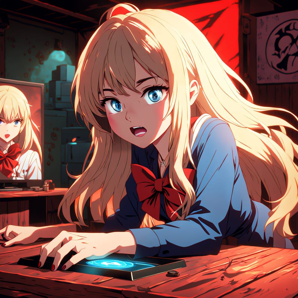 Seductive Warning: Temptation's Red Button