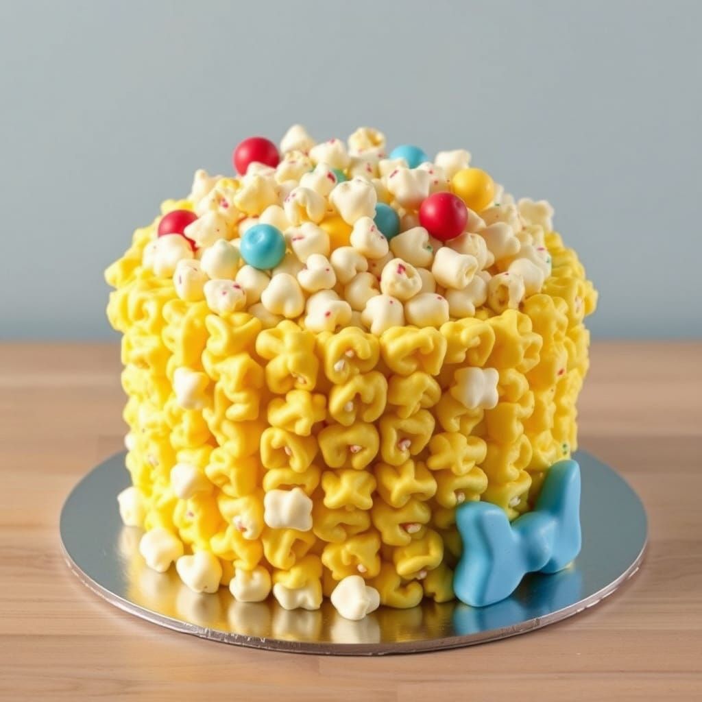 AI-Generated Popcorn Cake