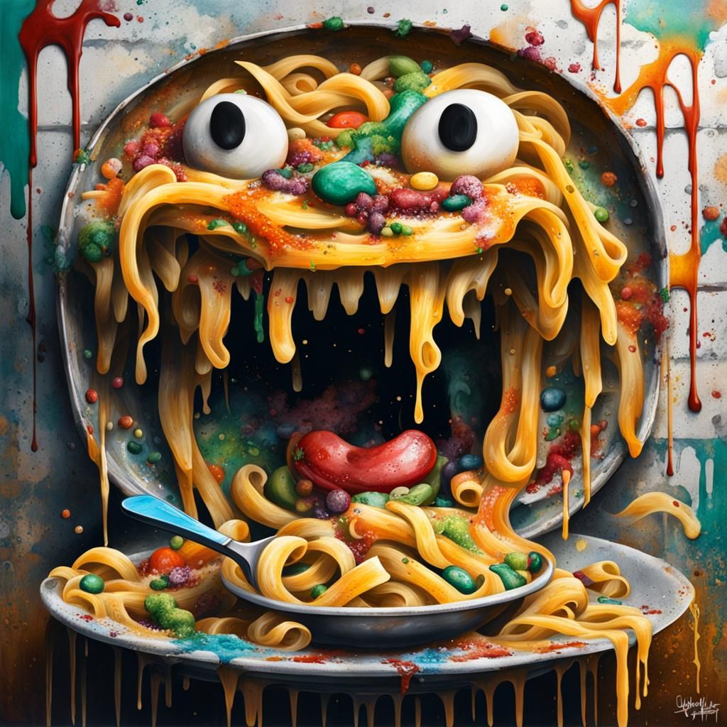 Sinister Moldy Pasta in Abandoned Restaurant