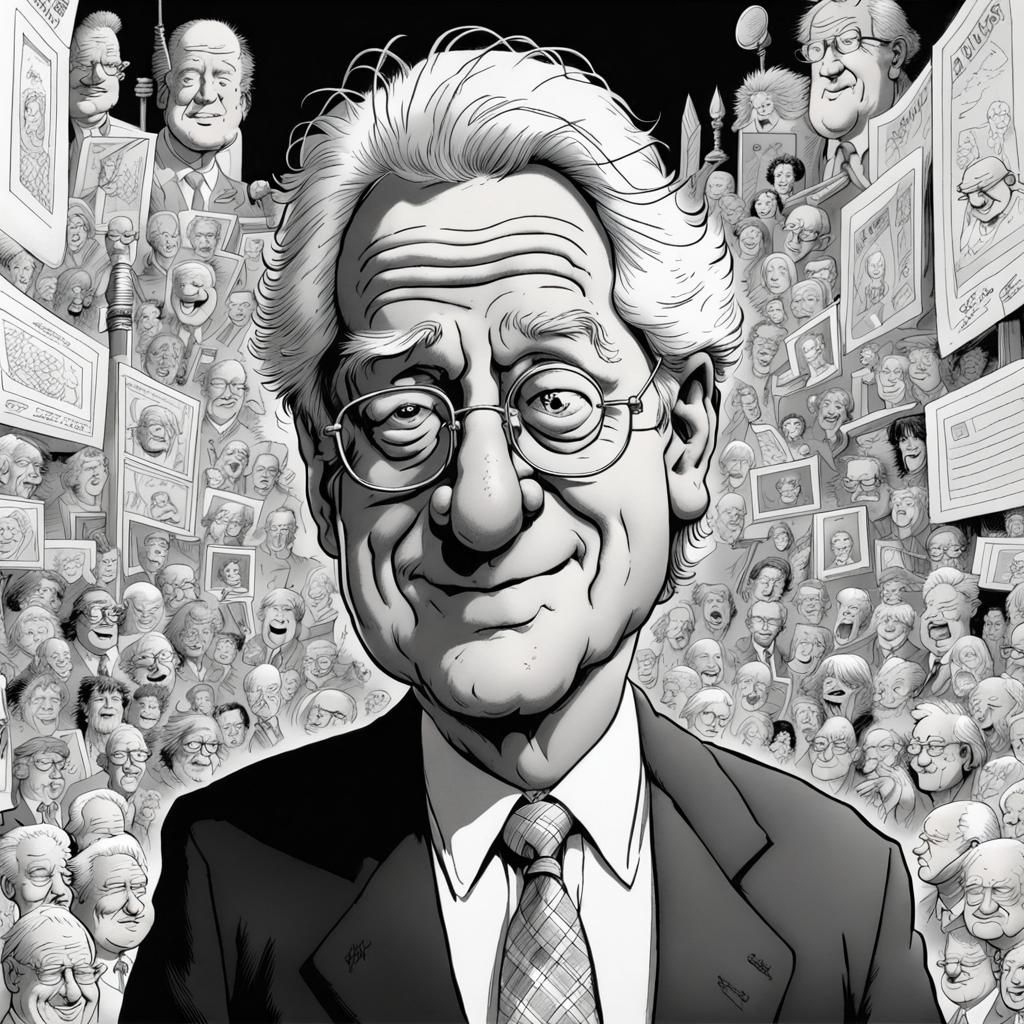 Bill Clinton Cartoon in Aragones Style
