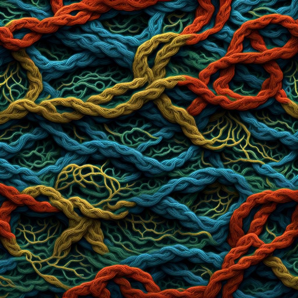 Knitted Vines Sweater: Detailed Fantasy Concept Art